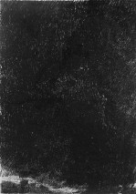 Walking in the dark VI. monoprint on tissue. 21 x 30 cm