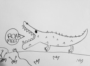 Eden, Roar Meet. A4, pencil on paper 